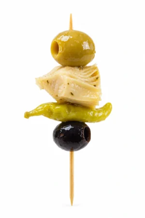 Alcachofa,piparra y aceitunas