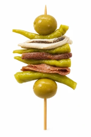 Sardina, piparra, anchoa y boquerón